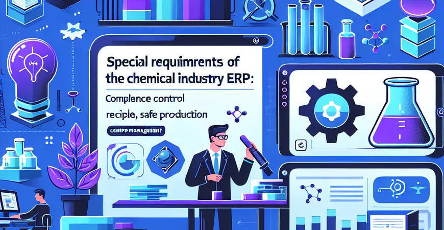  化工行业ERP特殊要求：配方管理与安全生产的合规控制  
